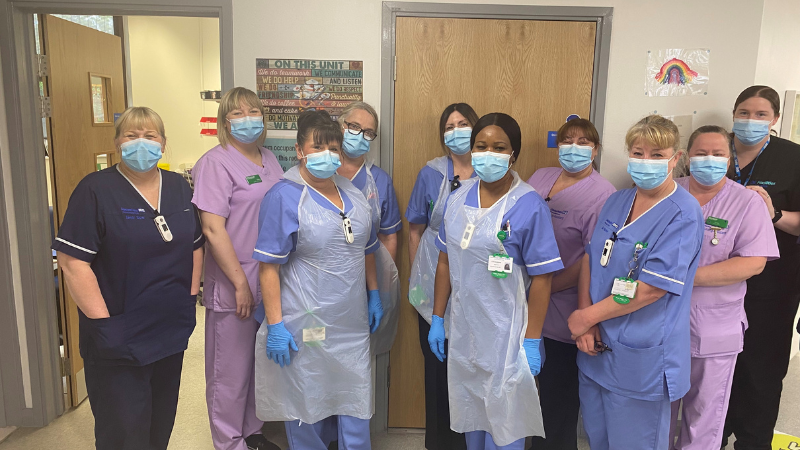 The team who work on the chemotherapy day unit