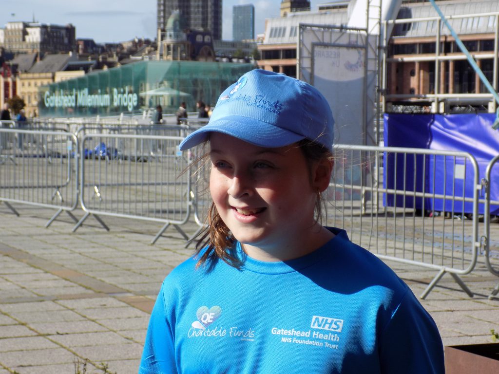 Ellie at the Junior Great North Run
