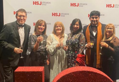 Breast services team attending the HSJ awards