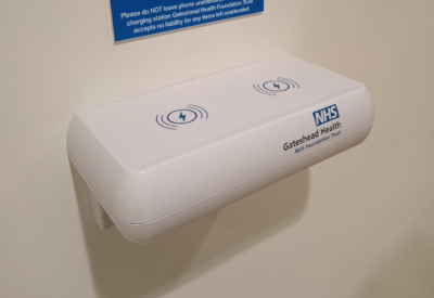 Crable Charging Shelves installed at the QE Hospital Gateshead