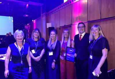 Group photo of the winners at the Bright Ideas Health Awards