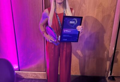 Caroline Tweedie at the Bright Ideas Health Awards